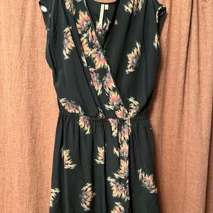 Black Dress w/ Color Abstract Detail